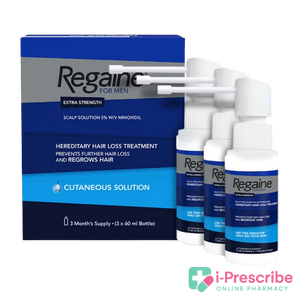 RegainX topical solution for hair loss treatment with 5 spray bottles and box.