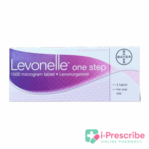 Levonelle emergency contraception tablet packaging.
