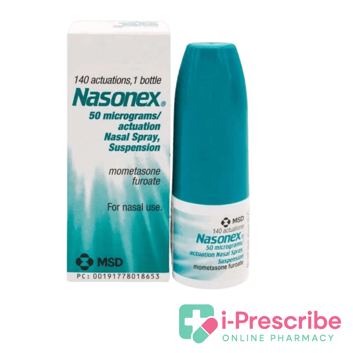 Nasonex nasal spray and packaging.