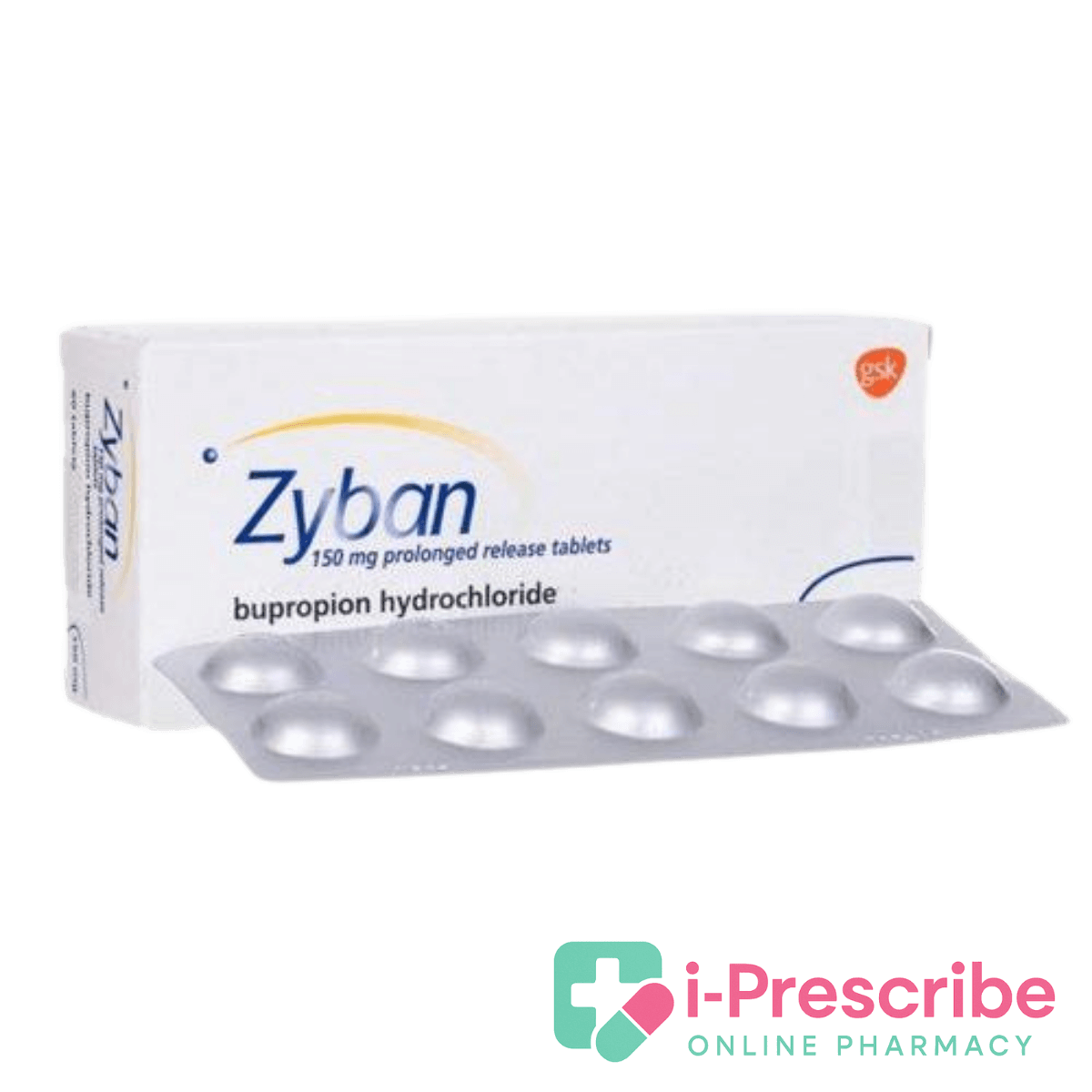 Zyban medication box and blister pack.