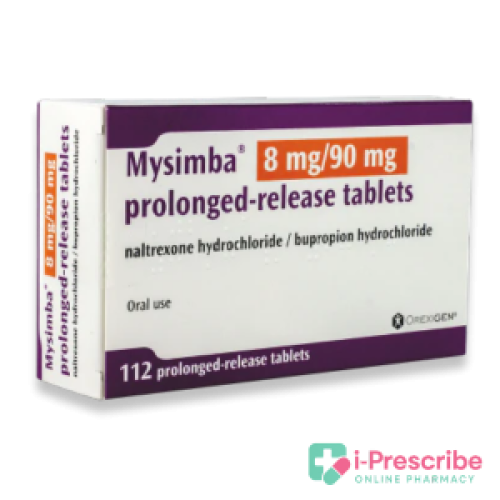 Box of Mysimba prolonged-release tablets, 8 mg/90 mg dosage. Box of Mysimba prolonged-release tablets, 8 mg/90 mg dosage.